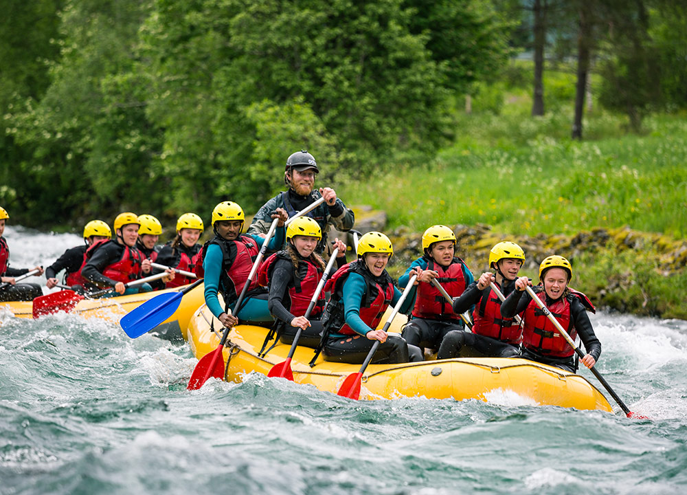 rafting-skoleklasse